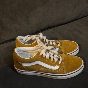 Vans Kids Sneakers in Mustard and White